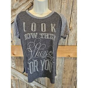 Lucky brand size small zip back look how they shine for you  y2k top grunge ^